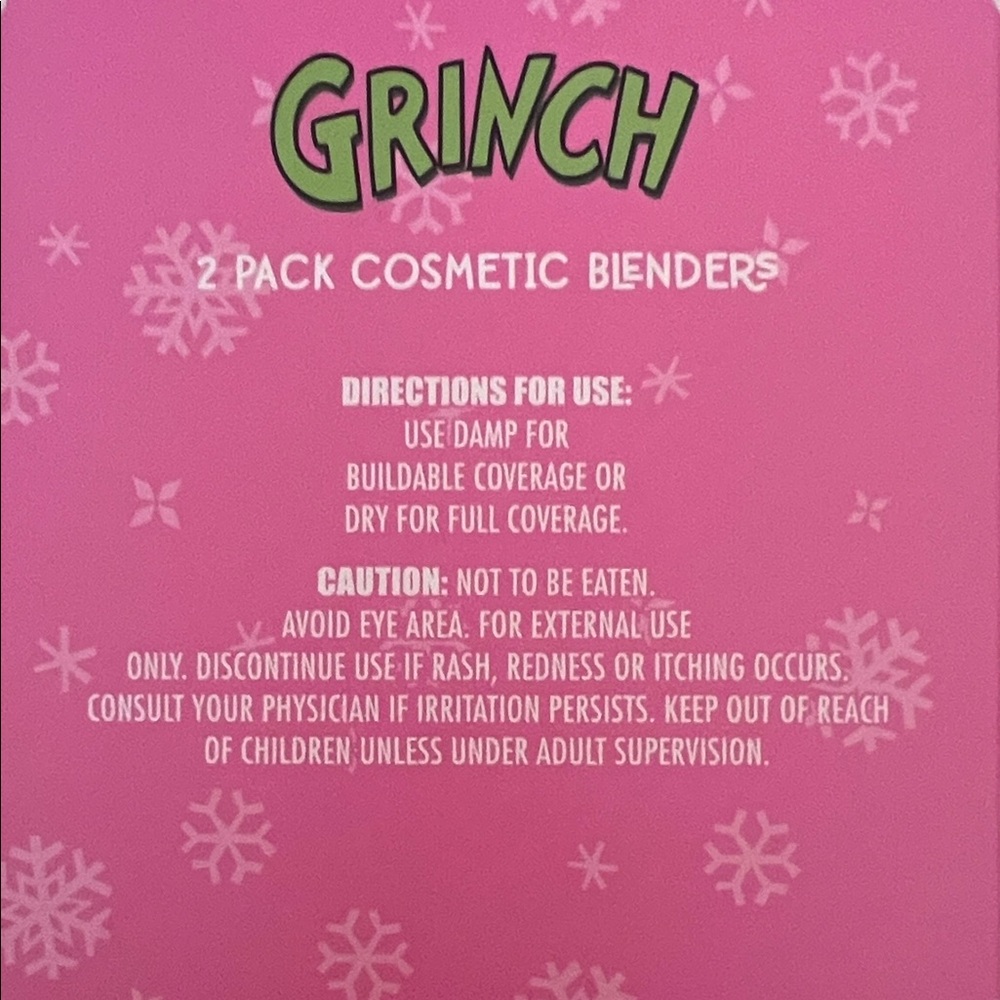 Grinch Makeup Brush Set & Blender Duo Bundle — Holiday Gift Set - Picture 4 of 8